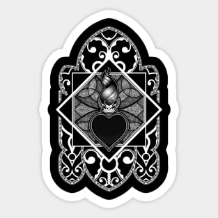 The Queen's Heart - Black version Sticker